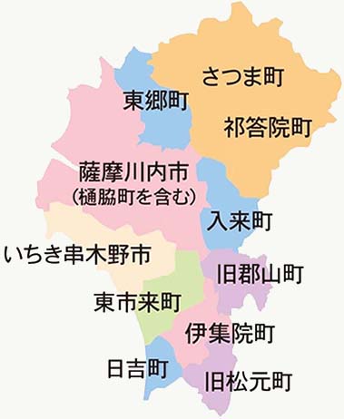 配達エリア地図